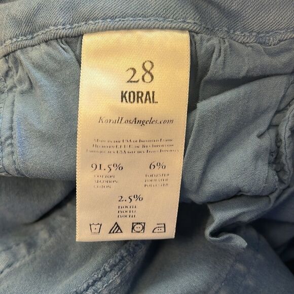Koral Blue Stretch Skinny Jeans sz 28 (flaw) - Picture 6 of 6